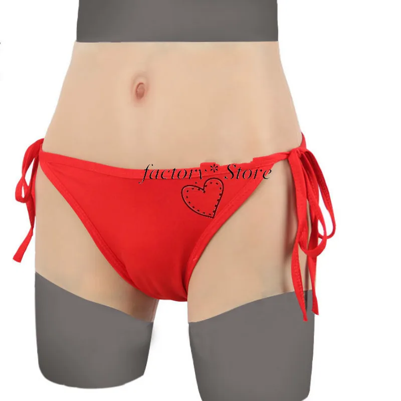 Силиконовое нижнее белье реалистичные трусики Вагина Трансвестит косплей