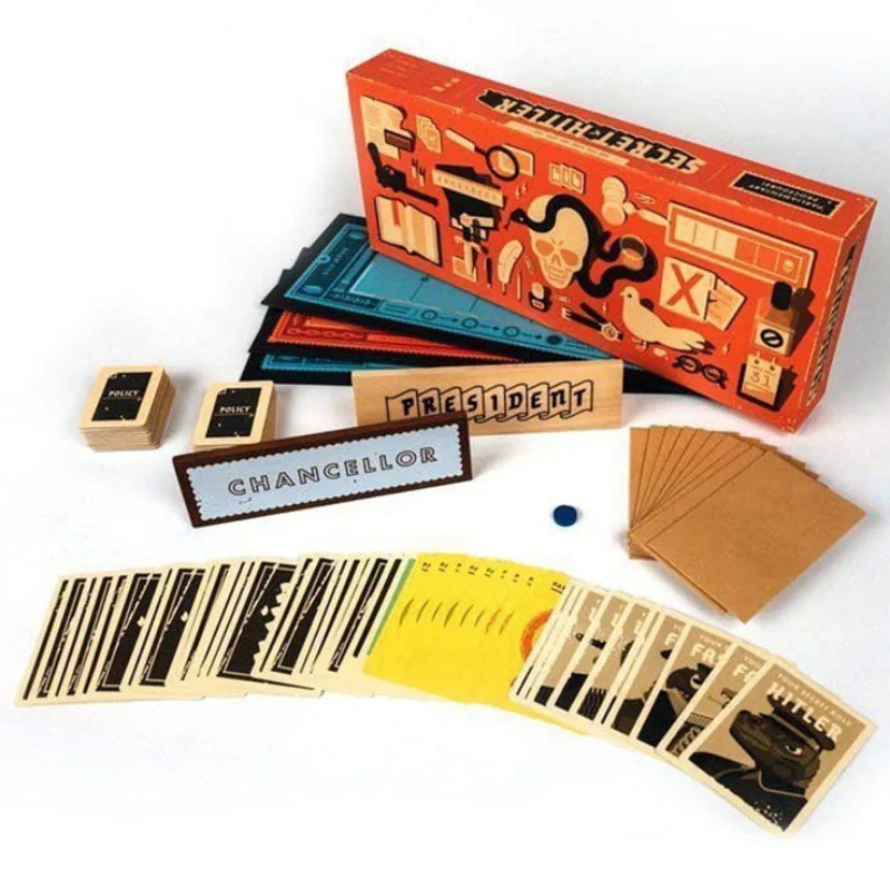

2021 Secret Hitler Card Games Hidden Roles Play with Friends and Family HTL A Social Deduction Board Game For People Party Games