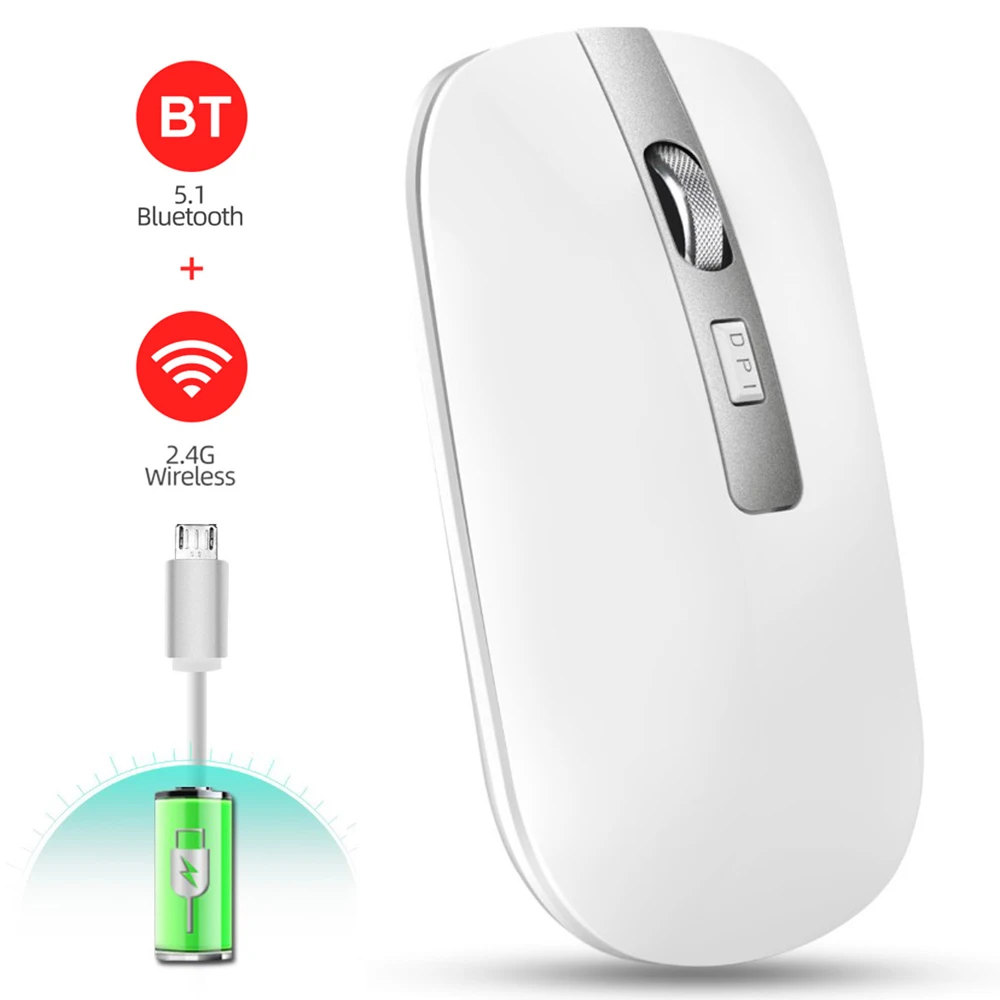 

Мышь компьютерная игровая беспроводная, 2,4 ГГц, 3 уровня, Bluetooth