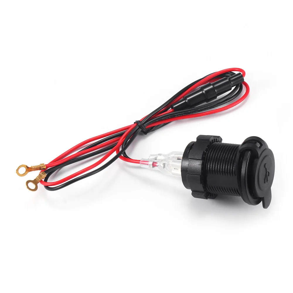 1 шт. автомобильное зарядное устройство водонепроницаемый портативный двойной USB