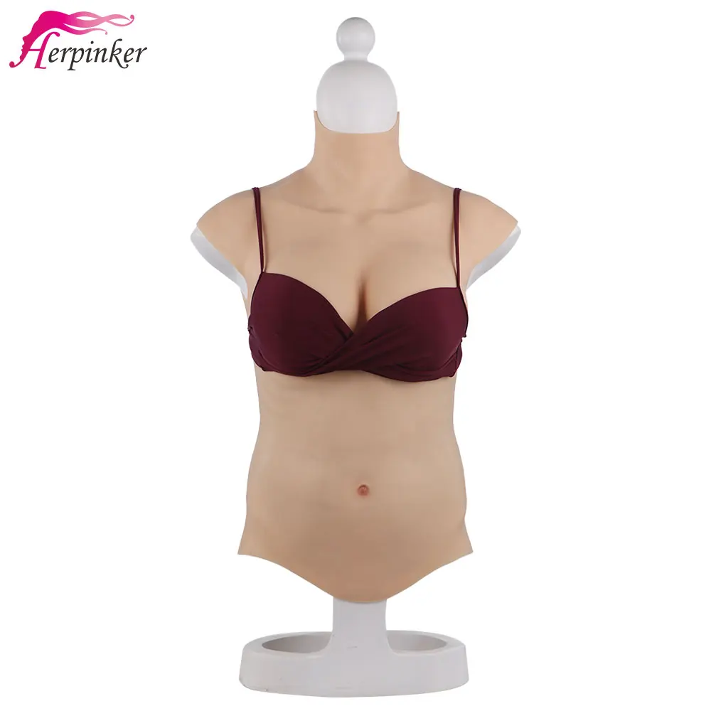 7th половина тела поддельная грудь Реалистичная силиконовая форма груди стойкая