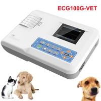ecg100gvet veterinary ecg machine animals single channel 12 leads digital electrocardiograph ekg monitor with printer software