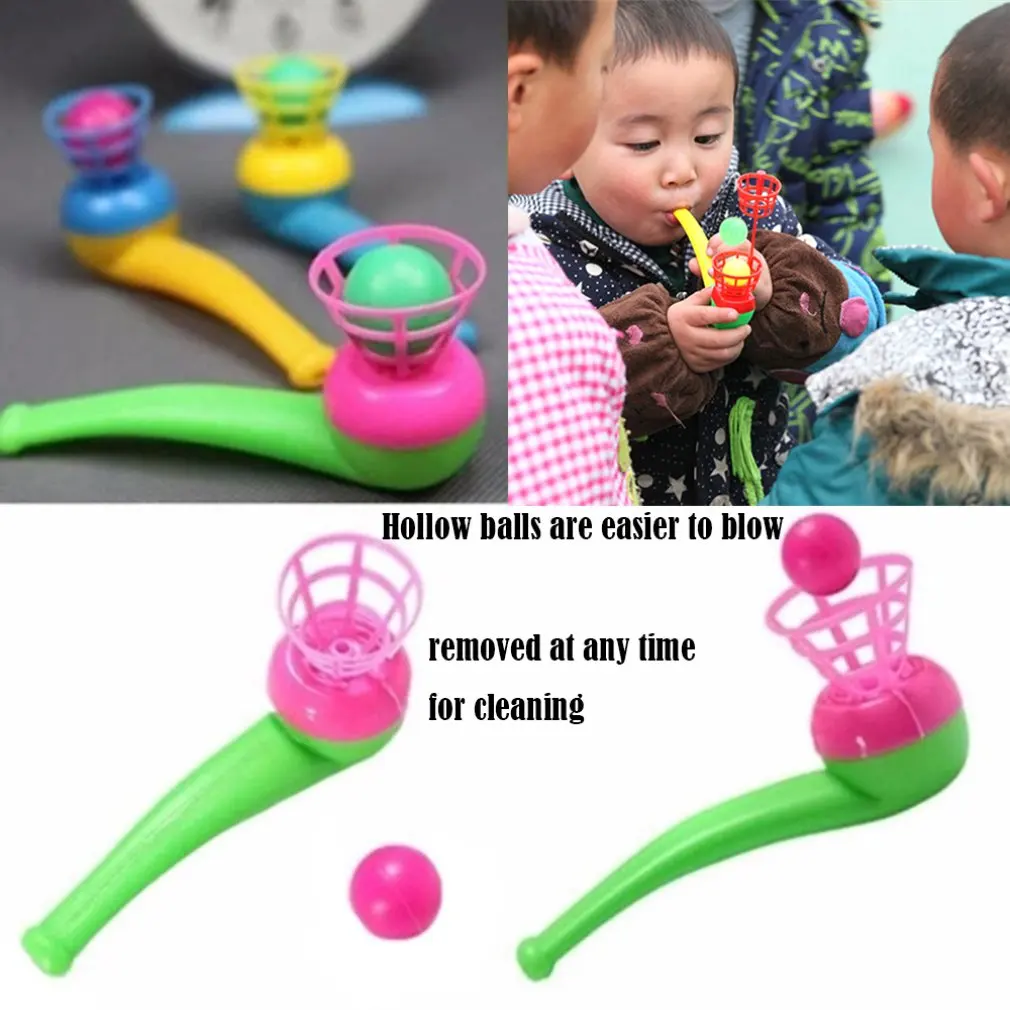 Outdoor Fun Sports Entertainment Toys For Children Blowing Plastic Pipe Balls Balance Training Learning Educational | Игрушки и хобби
