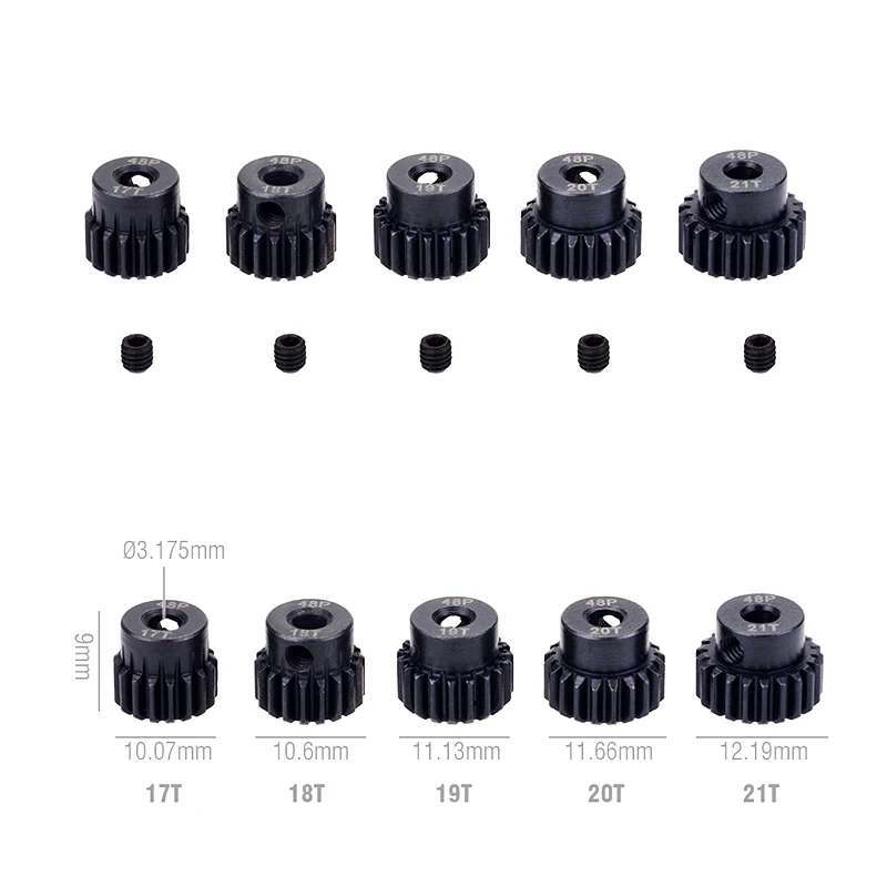 48DP 3 175 мм 12t 13t 14t 15t 16T 17t 18T 19T 20T 22T 24T 25T черная стальная металлическая Шестерня