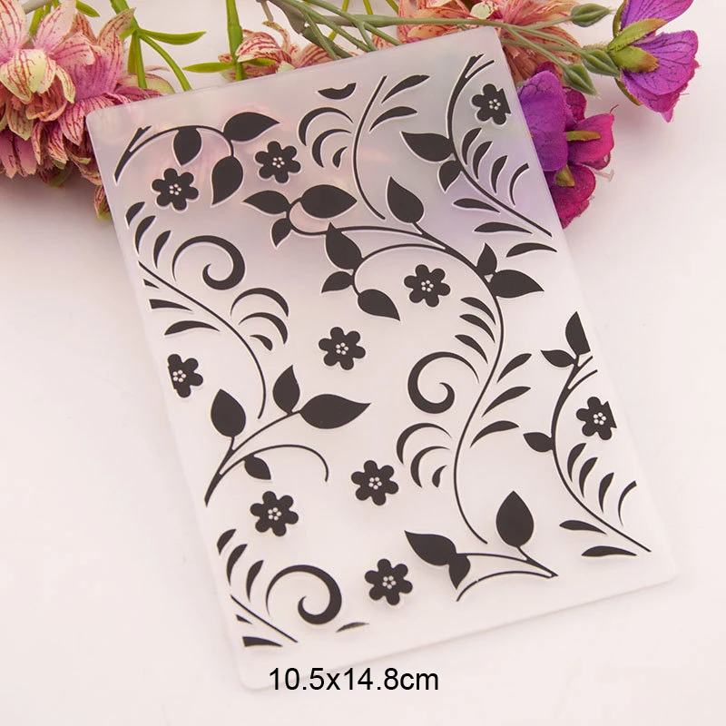 Фотофон с листьями и цветами искусственная пластмасса для изготовления открыток