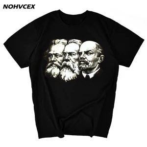 Мужская футболка с коротким рукавом, Советский Союз, великий коммунистический Ленин, Маркс, Энгельс, сделай сам, СССР