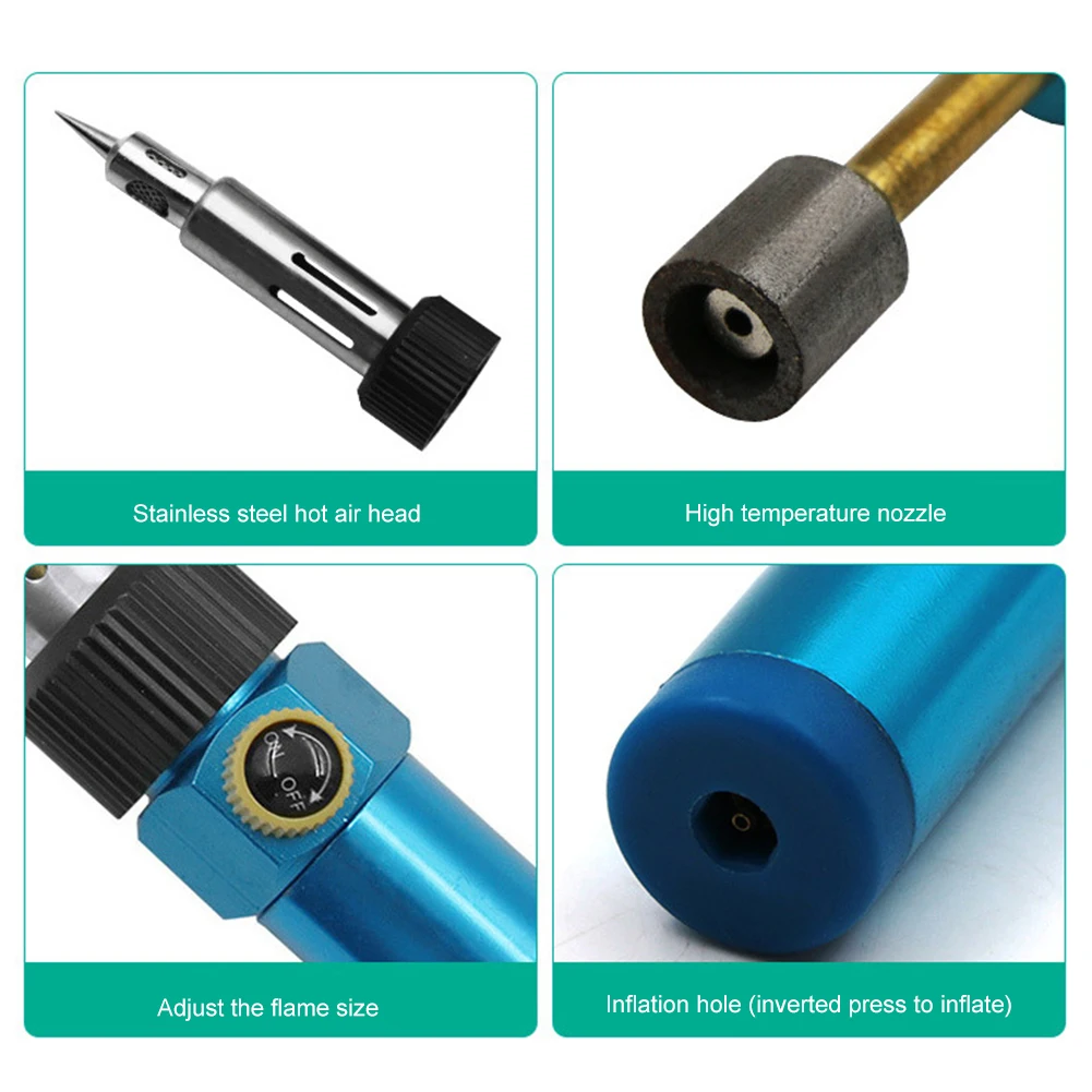 

Hot Cordless Soldering Iron Gun Gas Solder Iron Welding Pen Burner Butane Blow Welding Pen Butane Gas Soldering Iron Hand Tools
