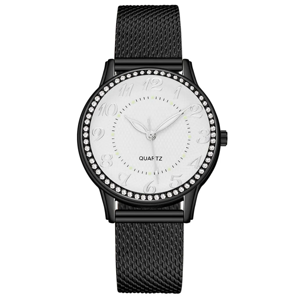 

2020 Hot Sale Luxury Digital Watches Quartz Brand Leather Deployment Bucket Watch Stainless Steel Dial Casual Bracele Watch