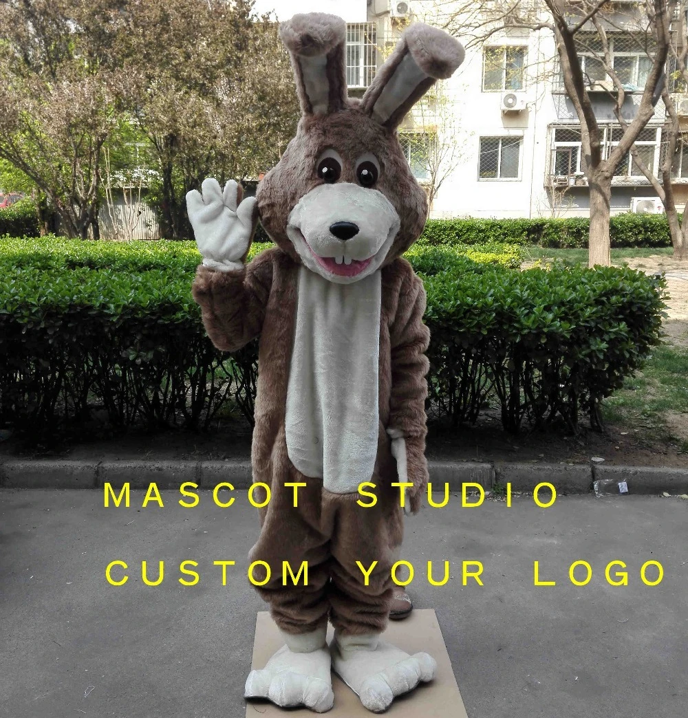 

Brown Rabbit Mascot Costume Cosplay Furry Suits Party Game Fursuit Cartoon Dress Outfits Carnival Halloween Easter Advertising