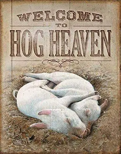 

Свиньи,-добро пожаловать в свинг-рай; Жестяной Ретро металлический постер для бара и паба из металла 11879 дюйма