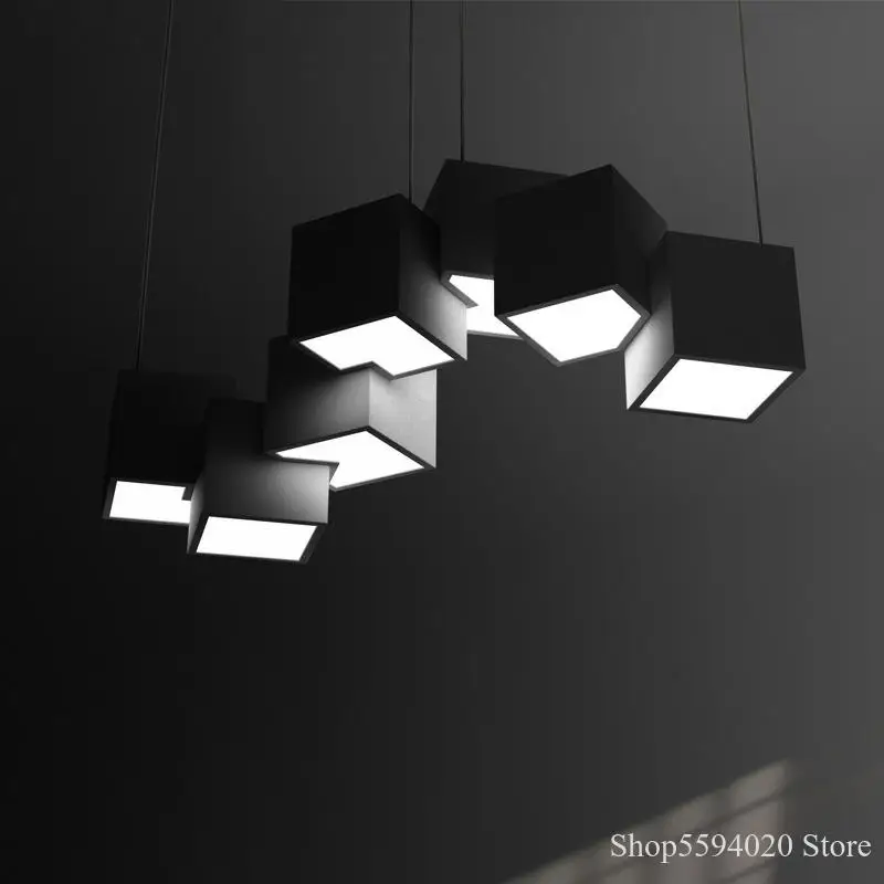 Новый Nordic квадратный магический квадрат люстра геометрический потолочные