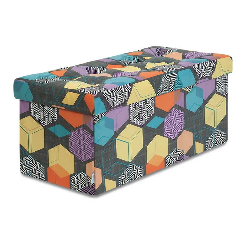 Пуф банкетка складной большой Дели Delicatex многоцветный ящик для хранения детских