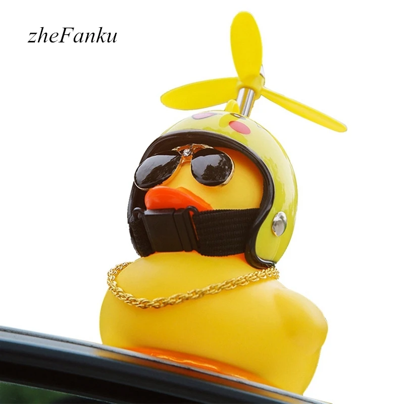 Велосипедный колокольчик Cool Duck с ветрозащитным шлемом маленькая Желтая утка