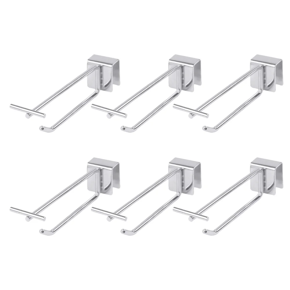 

8Pcs Metal Hook Hanging Hooks Small Nail-Free Hook for Supermarket Display Clothes Prop