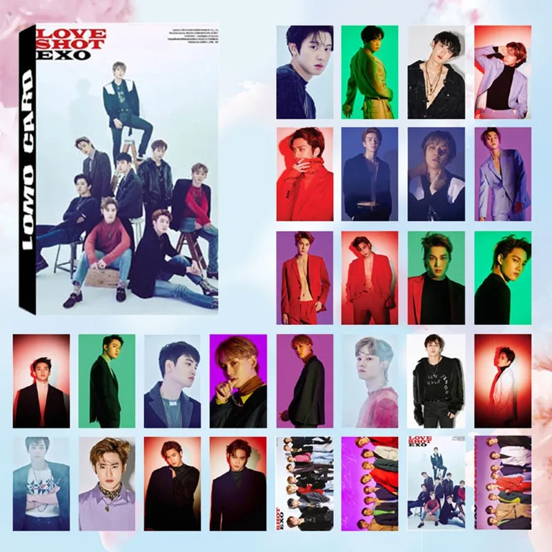 30 шт./компл. альбом KPOP EXO самодельная бумага Lomo карты фото плакат в виде карты HD фотостудии игрушек, для подарка, для фанатов