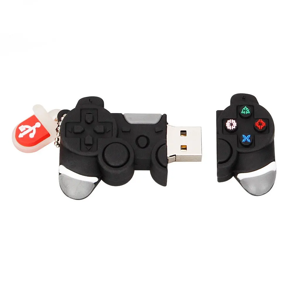 USB флеш-накопитель 128 ГБ мультяшная игровая ручка USB флеш-накопитель pendriver stick 2,0 4 ГБ 8 ГБ 16 ГБ 32 ГБ 64 ГБ игровой контроллер флеш-накопитель праздничный подарок