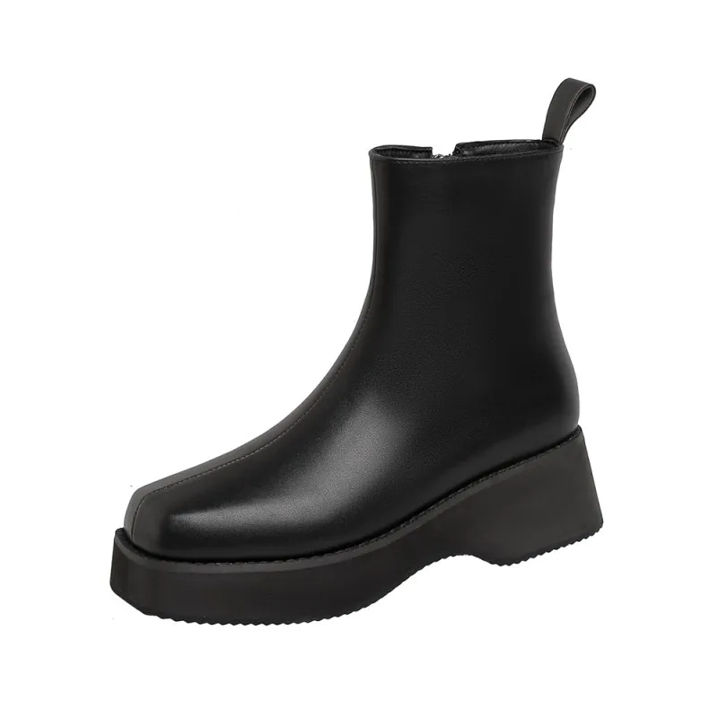 

Большой Размеры с квадратным носком; Ботинки; Женская обувь; Ботильоны для женщин; Женская Ботинки зимняя женская обувь