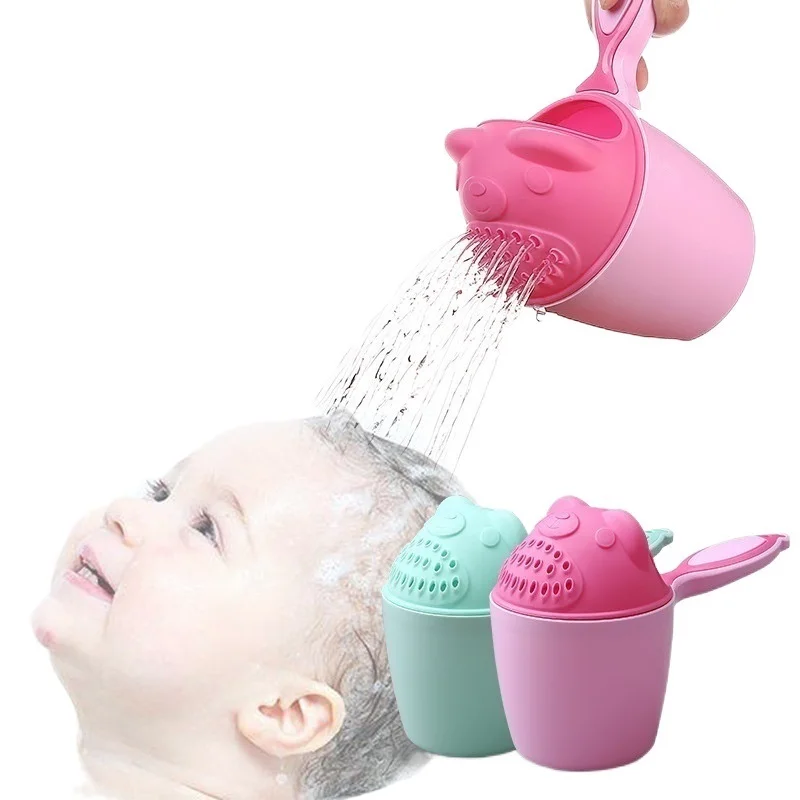 

Maternal and Child Supplies Wholesale Infant Shampoo Cup Shower Bear Shampoo Scoop Plastic Water Spoon Baby Head Washing Cup