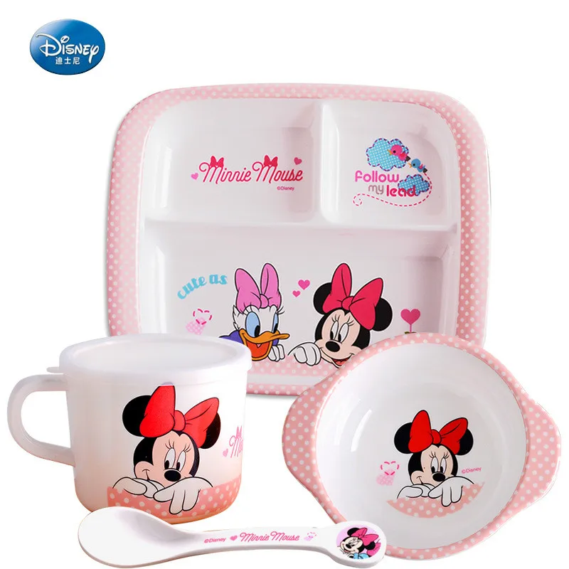 Набор детских столовых приборов Disney Микки и Минни рисовая миска тарелка чашка