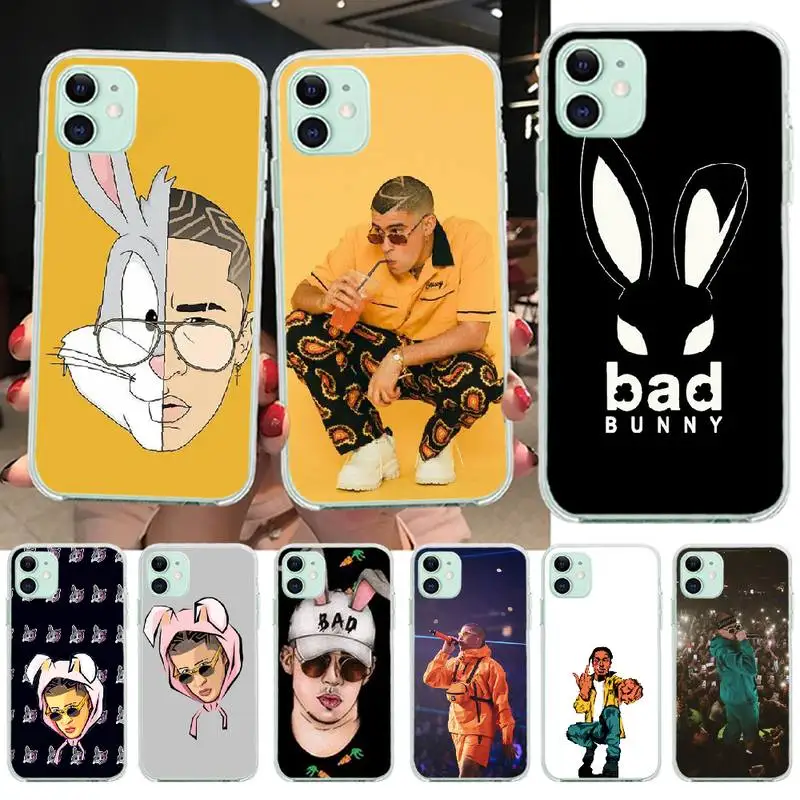 Мягкий резиновый чехол для телефона PENGHUWAN Bad Bunny Maluma Ozuna POP в стиле хип-хоп из ТПУ