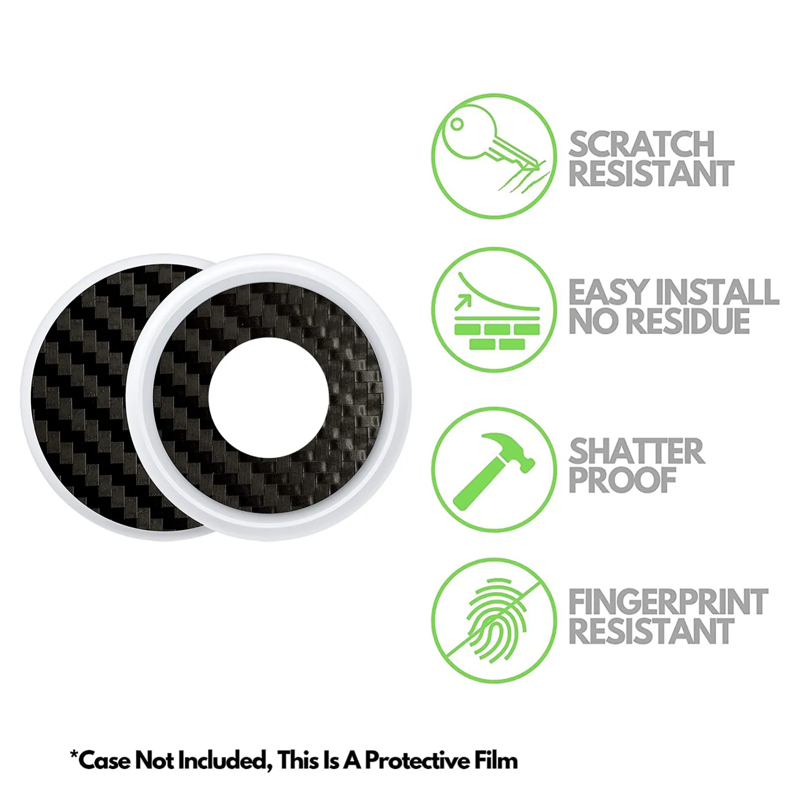 

For Airtags Tracking Locator Screen Protective Carbon Fiber Protective Film Free Shipping Support Accessories
