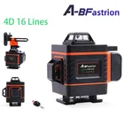 Лазерный уровень, самовыравнивающийся зеленый 4D 16 линий, уровень GL161LG