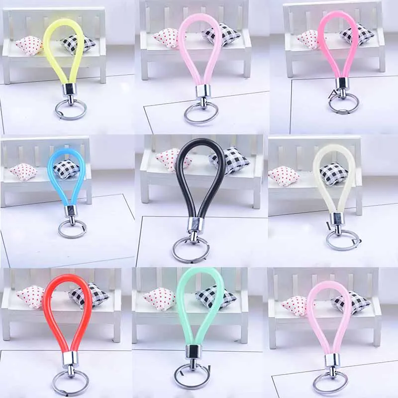 

YGLCJ 2020New Women'S / Men'S Fashion Handmade Fluorescent Leather Rope Key Chain Key Chain Fashion Jewelry Charm Gift