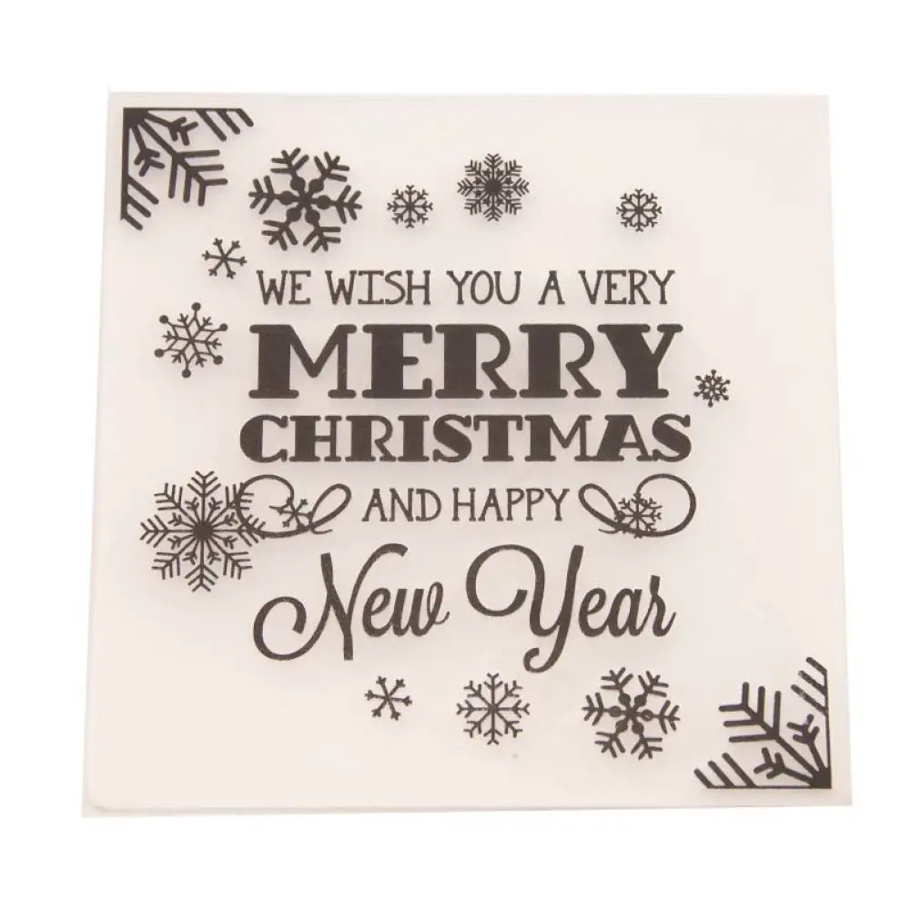 2022 New Merry Christmas Year Plastic Embossing Folder Template For Diy Scrapbooking Paper Card Making Decoration | Дом и сад
