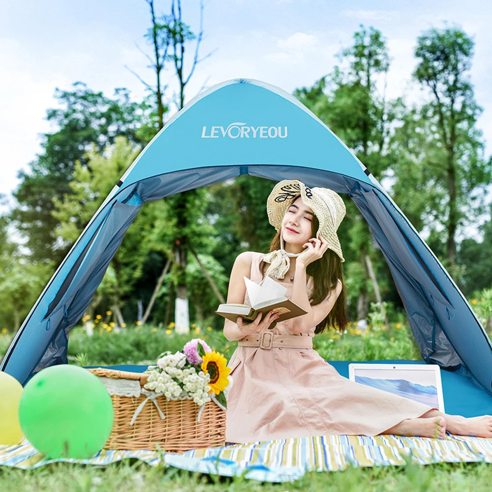 Outdoor Camping Tent Pop-up Fun-Play Automatic Instant for Boys and Girls Baby Beach Kids’ Playground | Спорт и развлечения