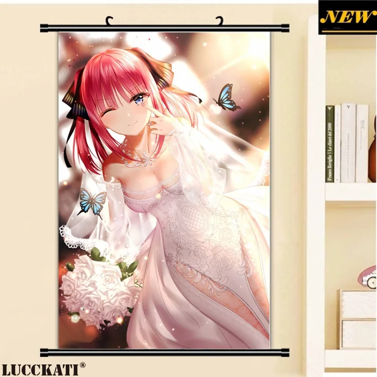 40X60 см 5-Toubun Gotoubun Go-Toubun no Hanayome Nakano Nino Сексуальная лоли cameltoe мультфильм аниме стены