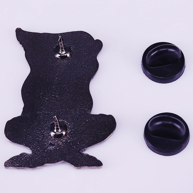 Эмалированная брошь в стиле ретро 80-х годов