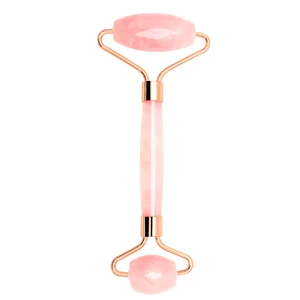 Розовый кварц для похудения, массажер для лица с акриловой ручкой, ювелирные изделия, натуральный нефрит, искусственный камень, массаж кожи, уход за кожей