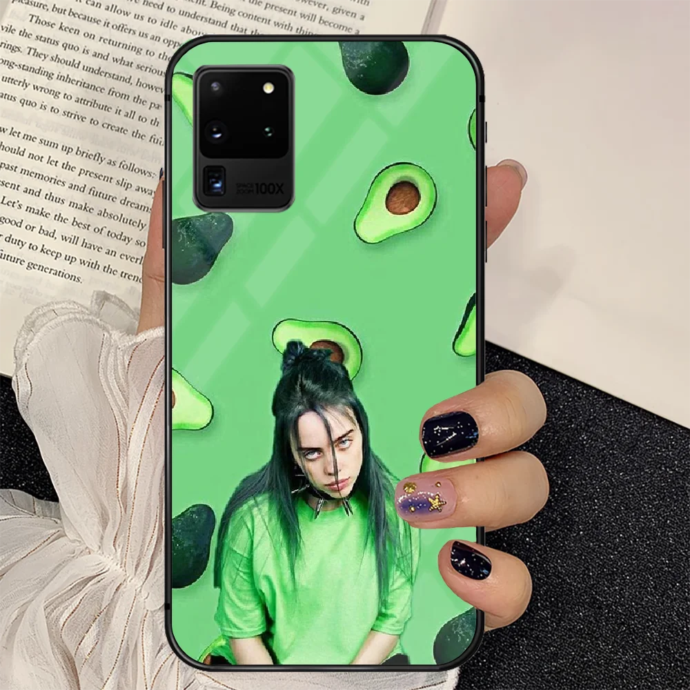 

Singer Billys Phone Tempered Glass Case Cover For Samsung Galaxy S Note 5 6 9 10 10E 20 21 FE Plus Uitra Soft Black Etui