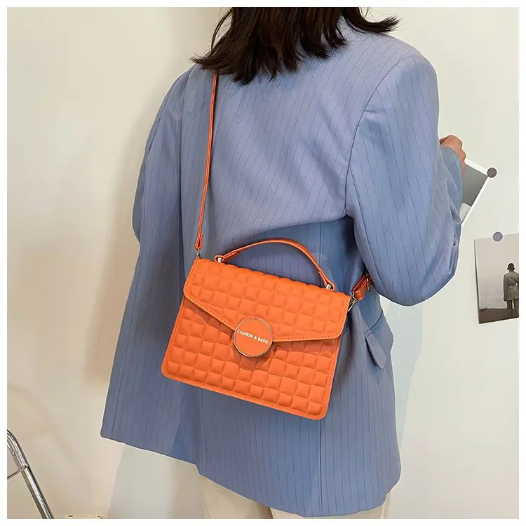 

Spring and Summer Texture Small Bag Female Bag 2021 New Trendy Fashion Shoulder Bag Stone Pattern Wild Portable Small Square Bag
