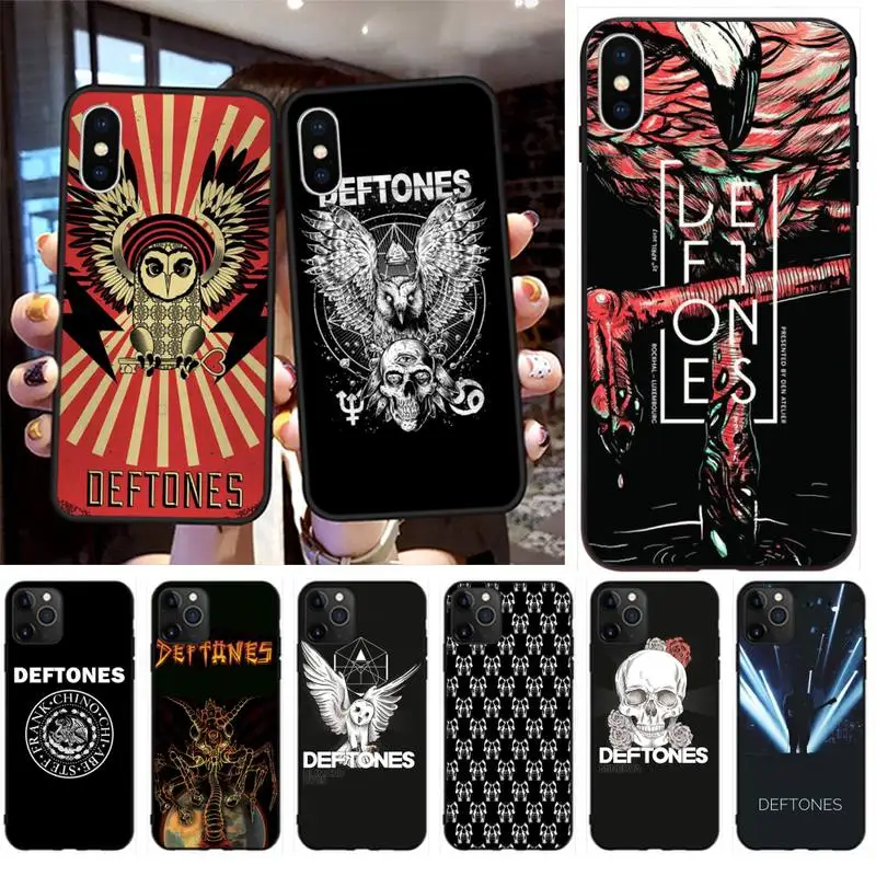 Модный черный чехол для мобильного телефона с постером музыкальной группы Deftones