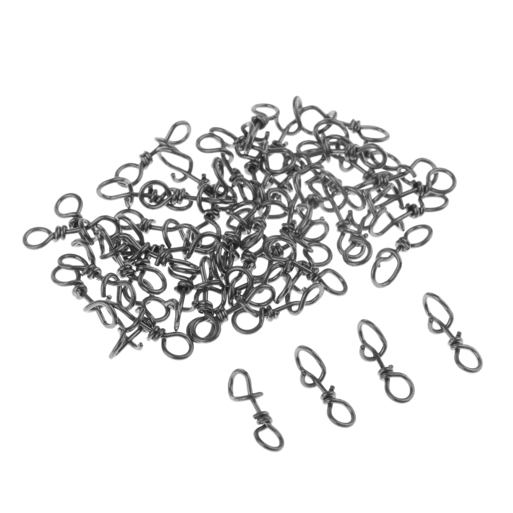 50 шт в наборе быстрое соединение зажимы рыболовные защелки Вертлюги разъемы |