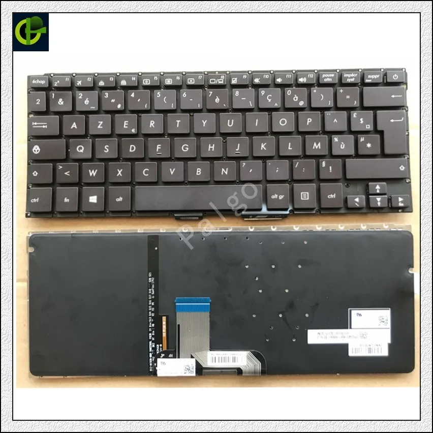 Французская Azerty клавиатура с подсветкой для ASUS RX410U UX310 UX410 RX310 U310 U310U UX4000 U4000 U4000U