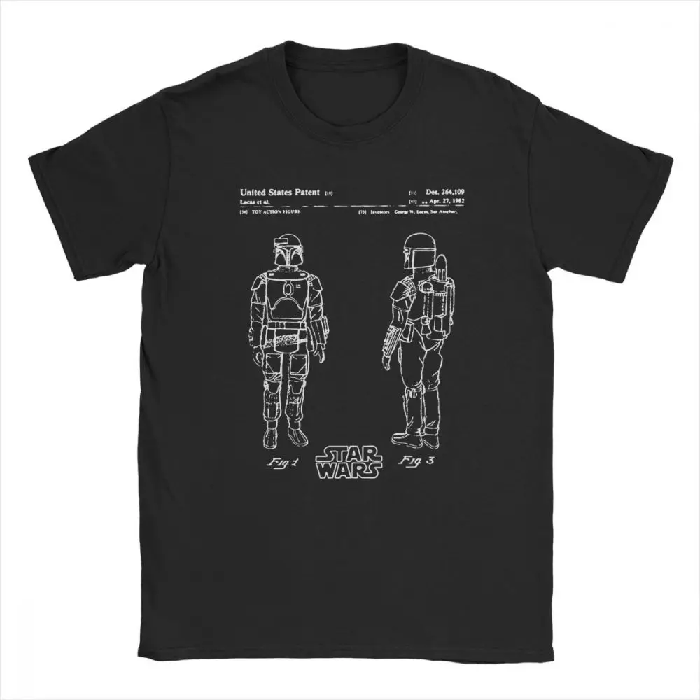 Футболка Star Wars Boba Фетт патент Han Solo логотип джедай Дарт Вейдер Новинка мужские