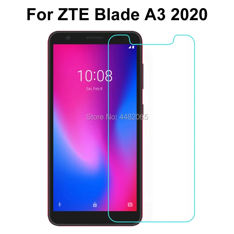 

5pcs for zte blade a3 2020 tempered glass 5.45" protector premium screen safety shield protective film 0.26mm guard