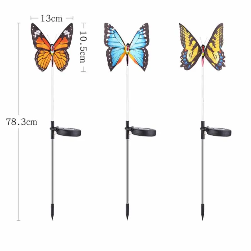 Светодиодный светильник на солнечной энергии с бабочкой для сада и газона | Дом