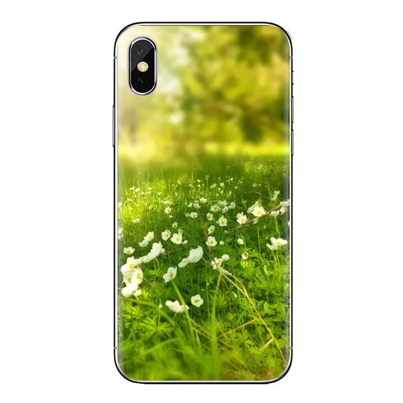 Mobile Phone Cover Flower White Green Simple Nature For Xiaomi Mi6 Mi 6 A1 Max Mix 2 5X 6X Redmi Note 5 5A 4X 4A A4 4 3 Plus Pro |