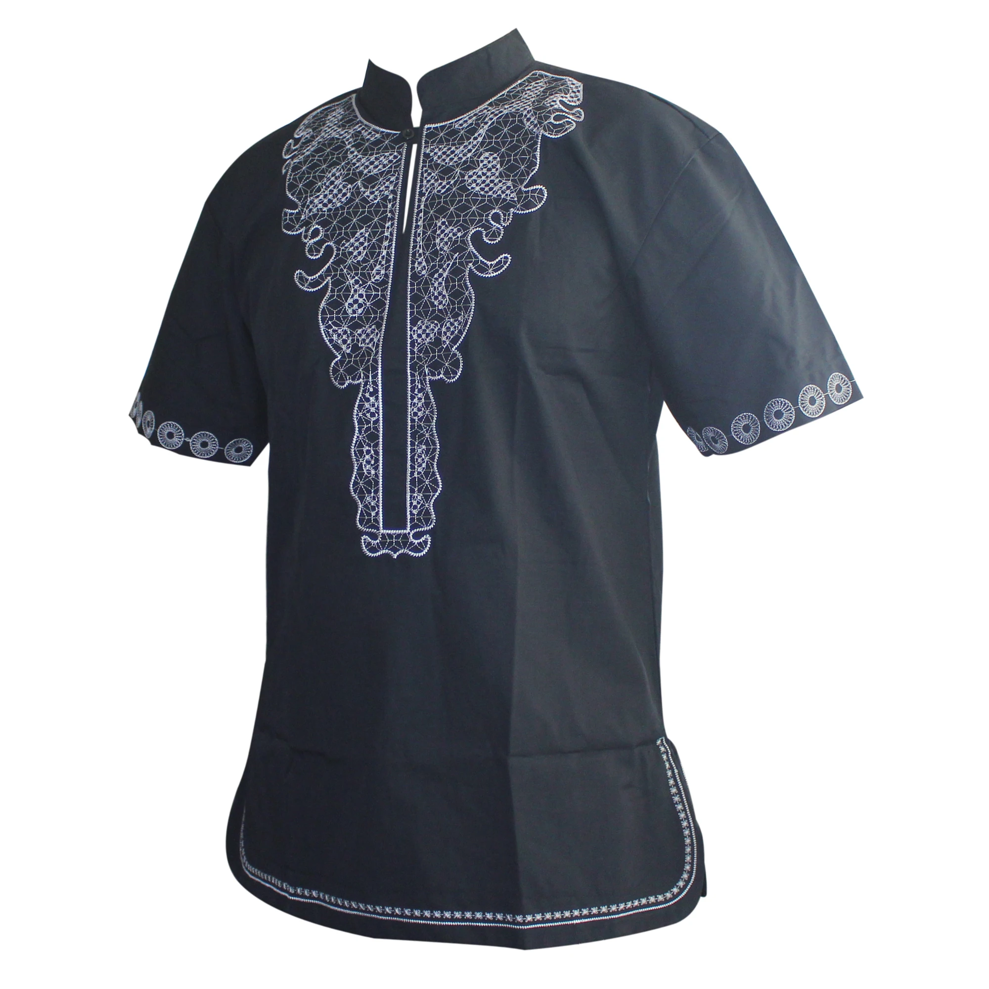 Мусульманская хлопковая футболка африканская мужская одежда с вышивкой топ