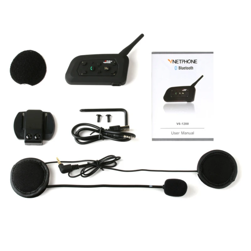 Bluetooth 3 0 мотоциклетный шлем Интерком Водонепроницаемая мотоциклетная гарнитура