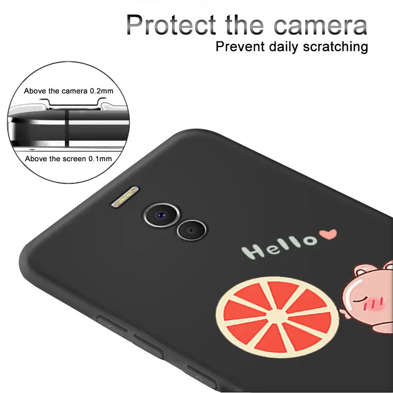 Чехол для Meizu 15 Lite Plus M15 цветной матовый чехол телефона E3/MX6/M5/M6 Note Meilan M5 черный |