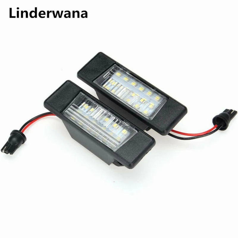2 шт. светодиодсветодиодный подсветки для номерного знака 6500 К 12 В | Автомобили и