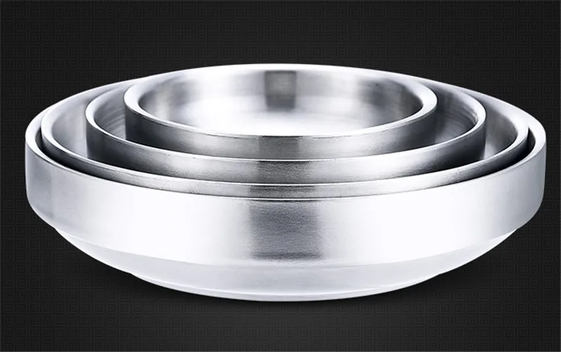 Круглая боковая тарелка для приправ из нержавеющей стали Круглый Серебряный