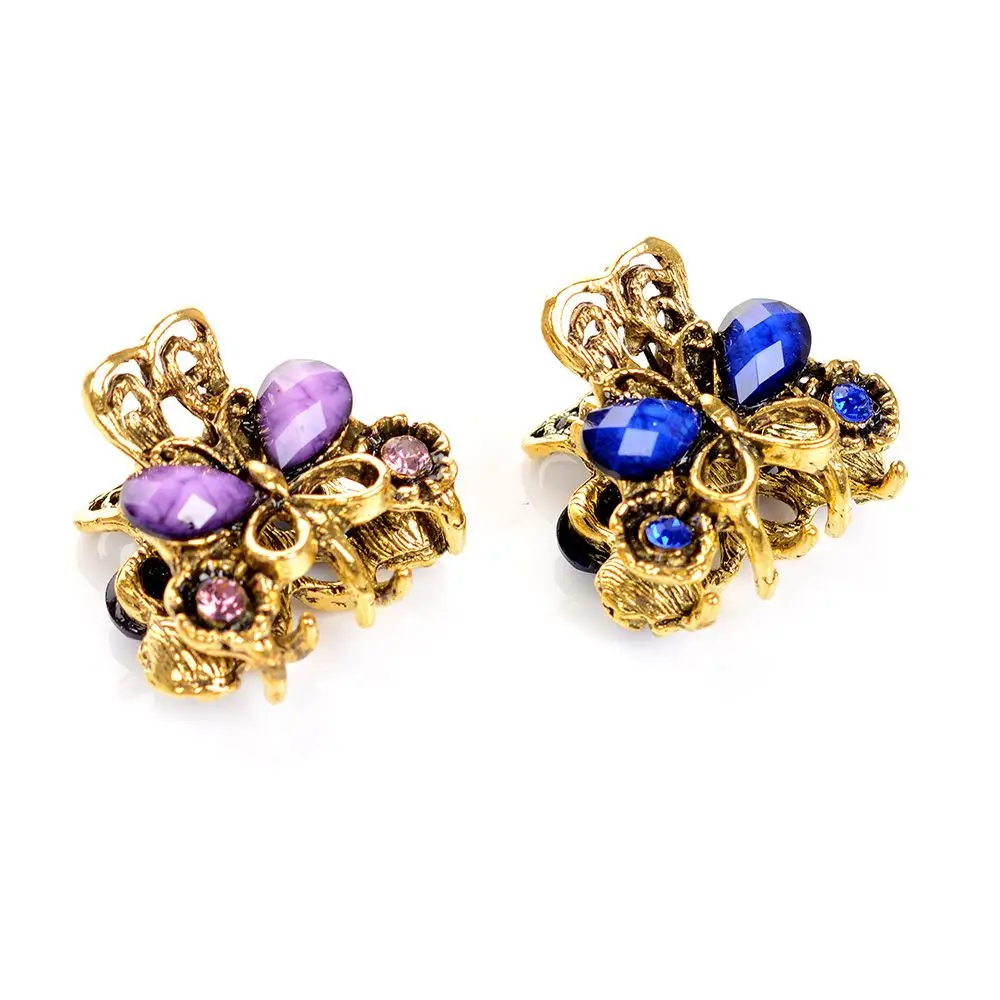 Модные женские ретро мини заколки для волос аксессуары заколка-краб в форме