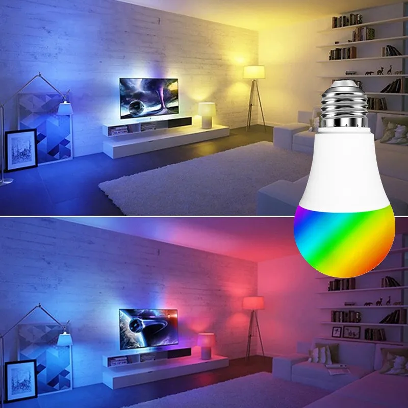 Светодиодная RGB лампа 3 Вт 5 10 15 E27 220 В|Светодиодные лампы и трубки| |