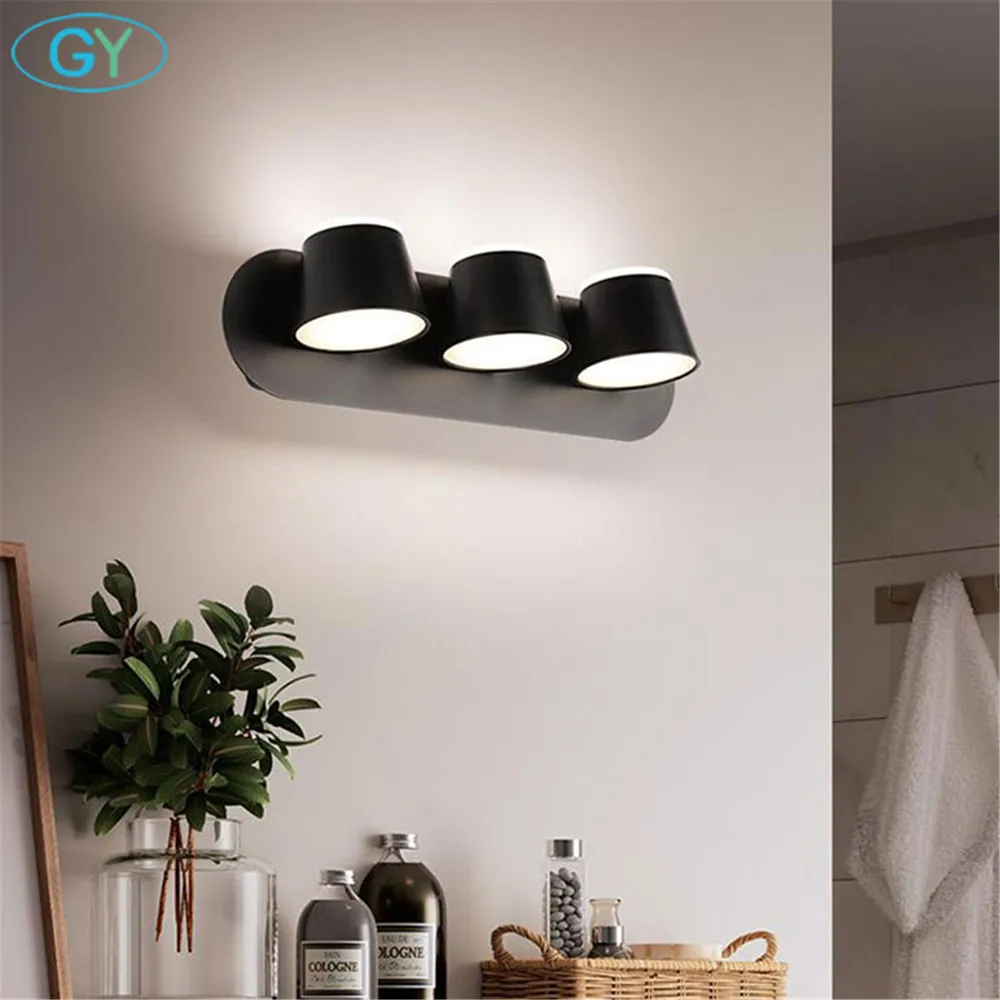 Скандинавский вверх вниз светодиодный зеркальный светильник туалетный столик