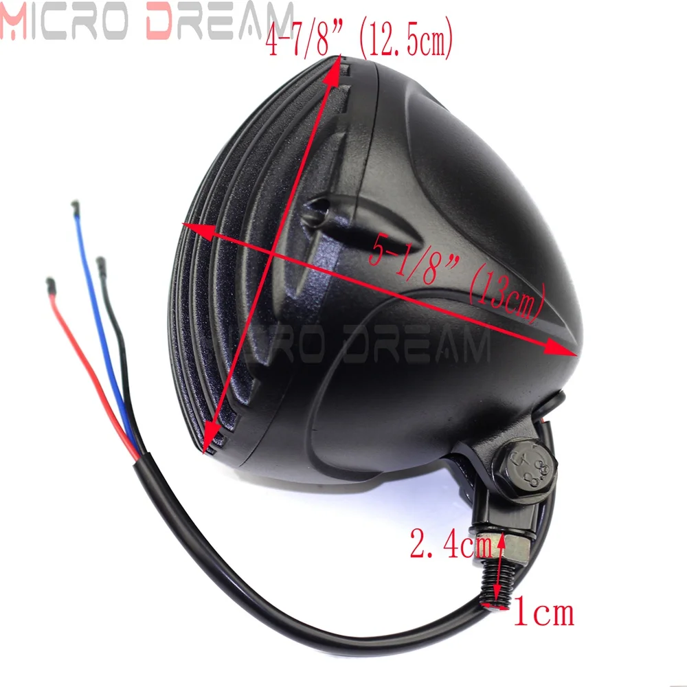 Фара мотоциклетная Винтажная с зубчатым светом 5 дюймов 12 В H4 |